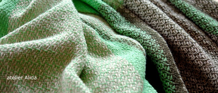 katoen linnen groene sjaal