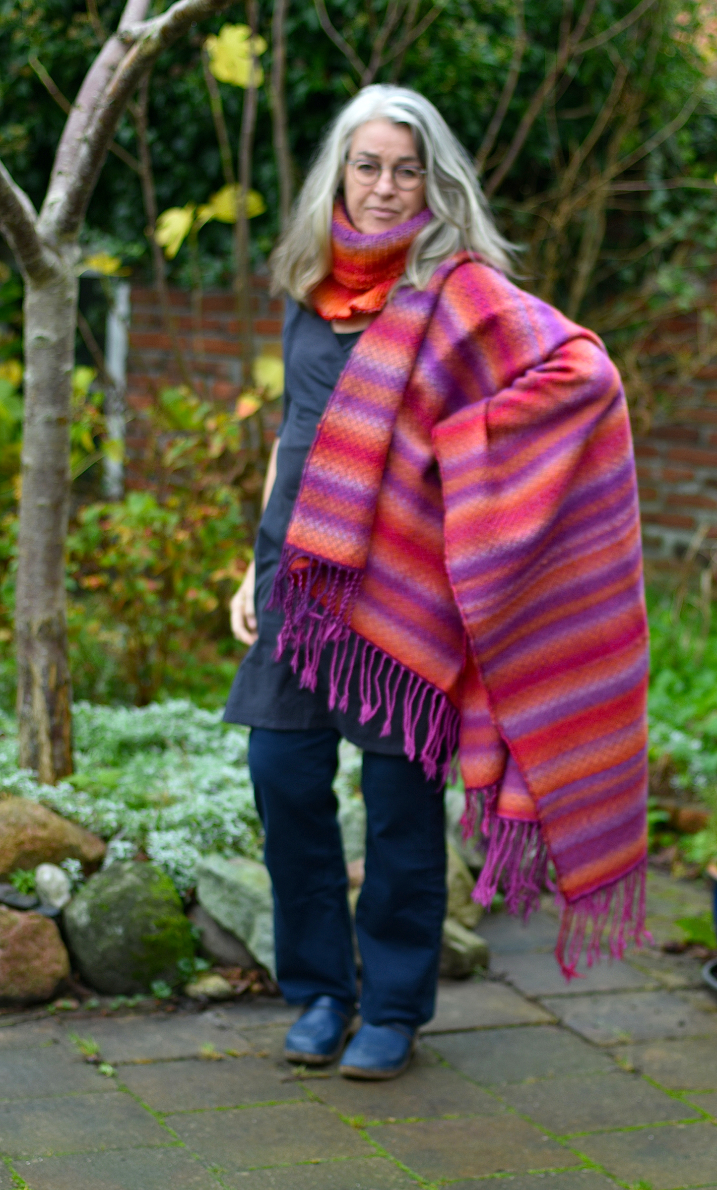 meerkleuren plaid en col