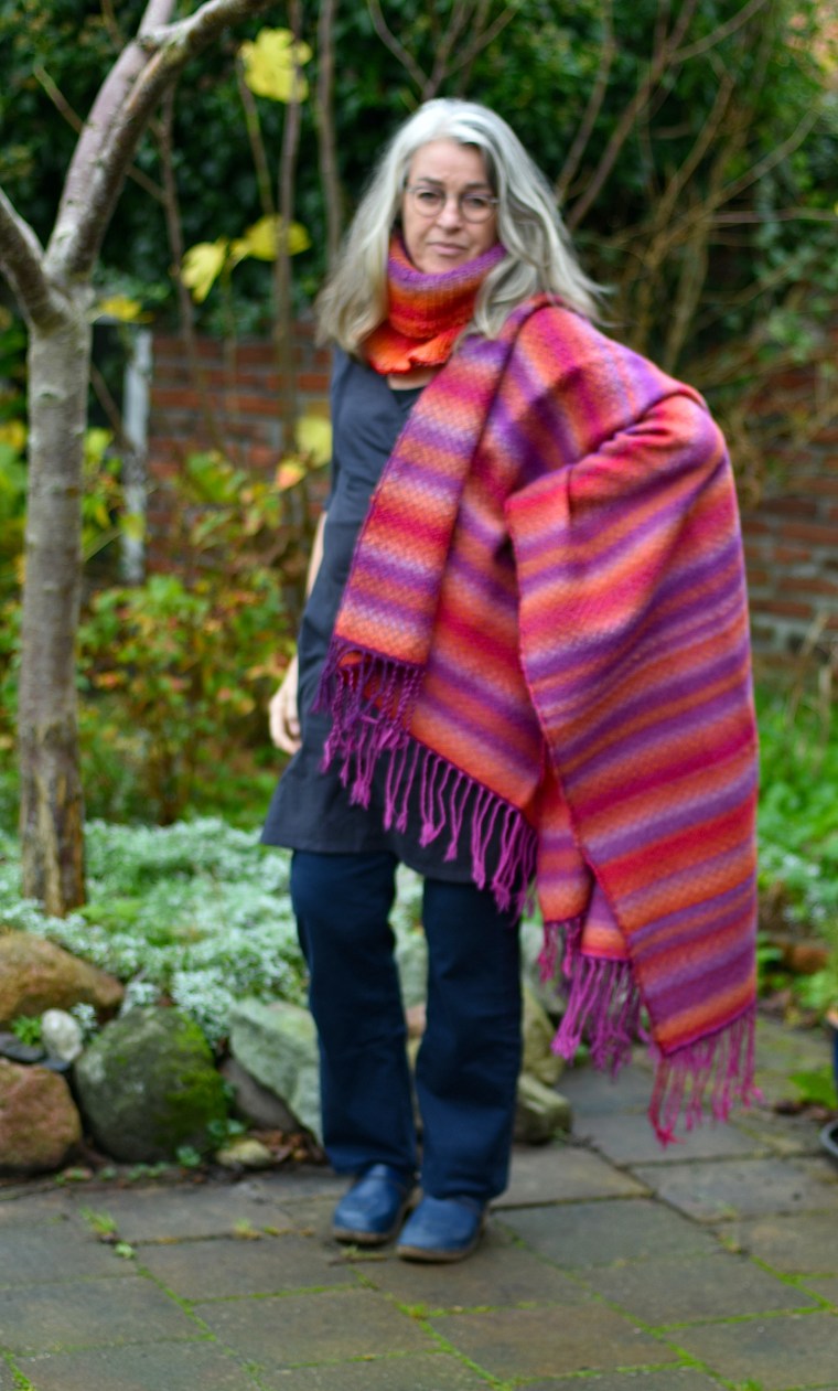 meerkleuren plaid en col