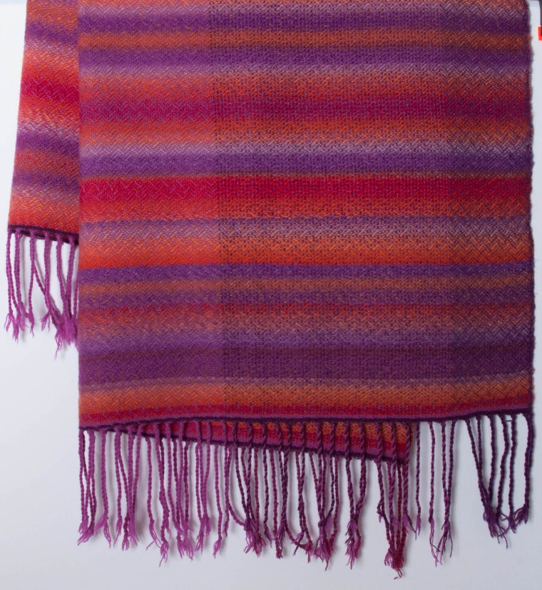 plaid wol meerkleur gr