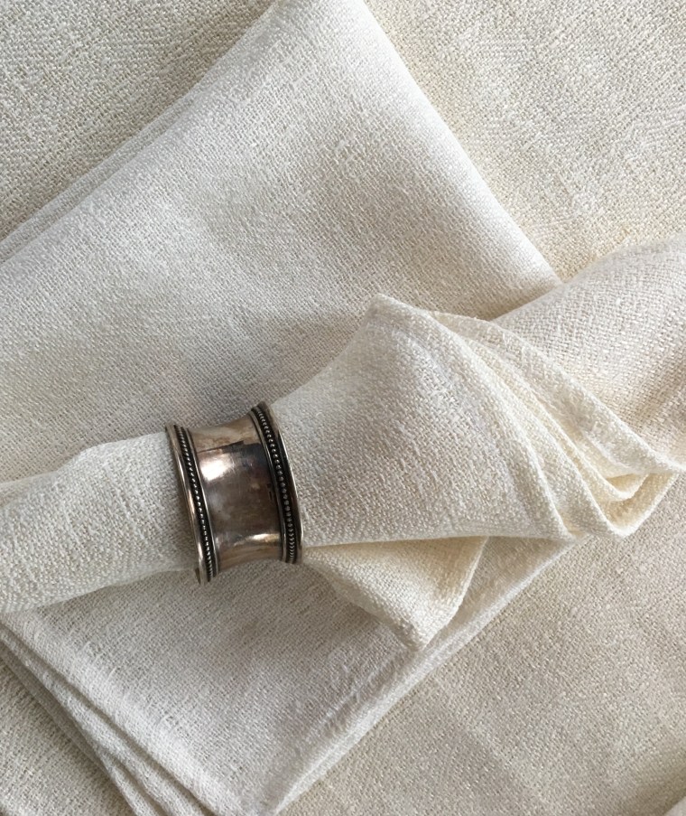 servetten met zilveren ring