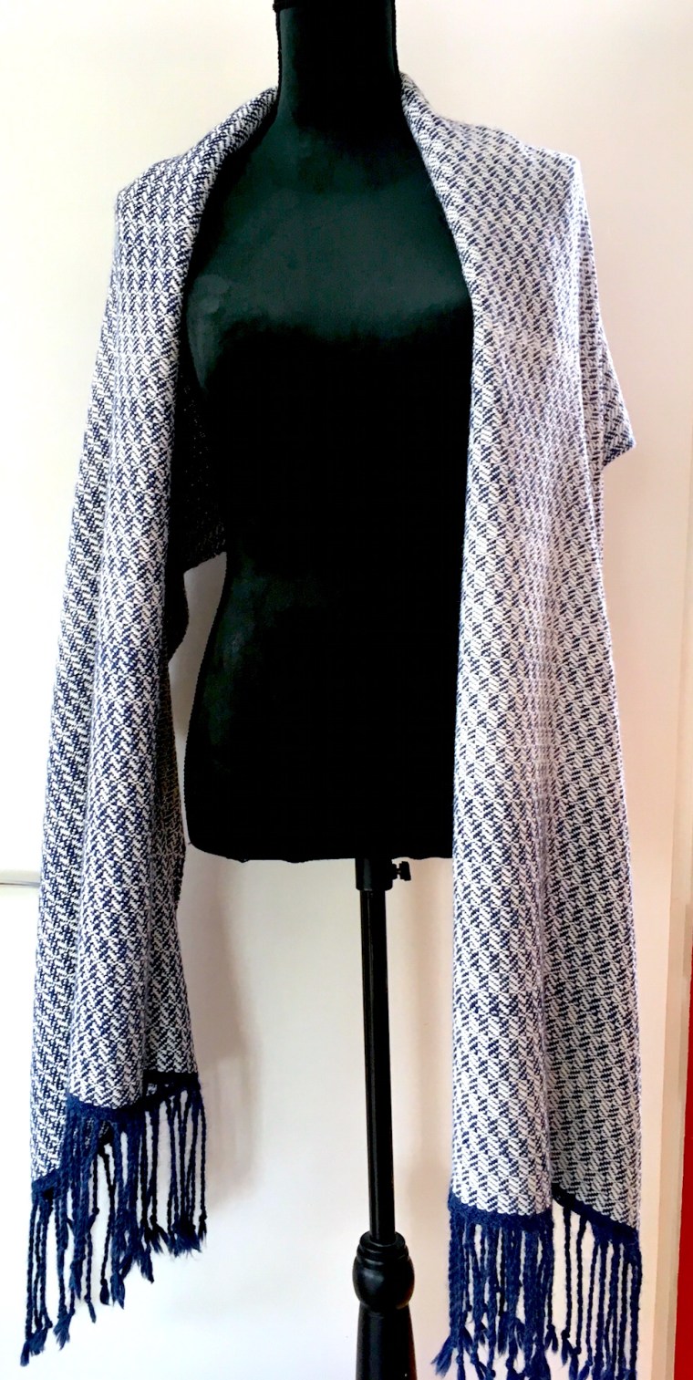 shawl blokkerper alpaca-zijde